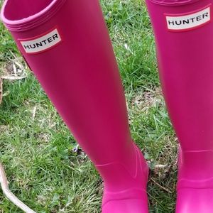 Hunter Pink TALL Boots